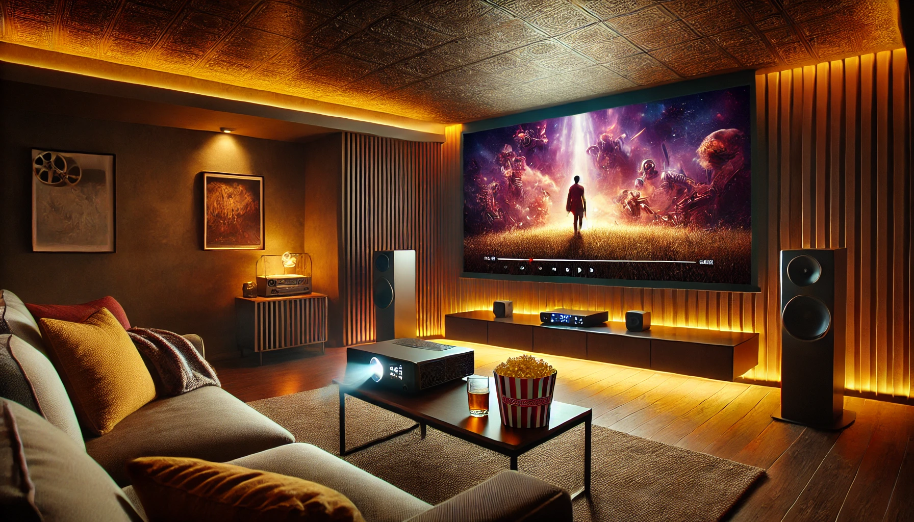 ♪お家で映画館♪  コロナ渦中に最適プロジェクター お家映画館の作り方｜おすすめなプロジェクターの選び方